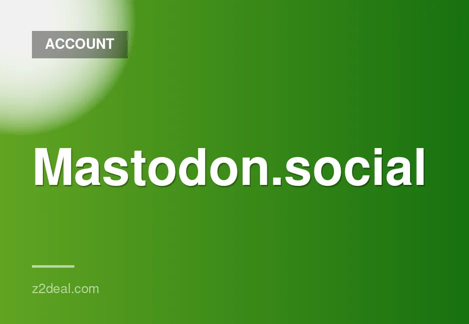 Verified Mastodon.social Accounts with Email Access from Various Countries