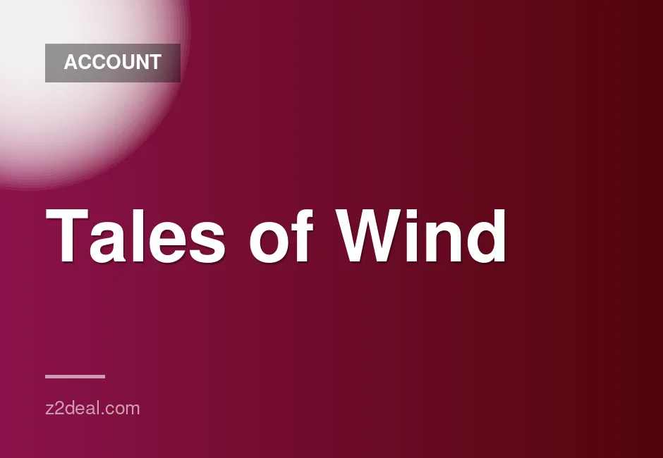 Tales of Wind Account for Server 1 with Top-Ranked Resources and Rewards