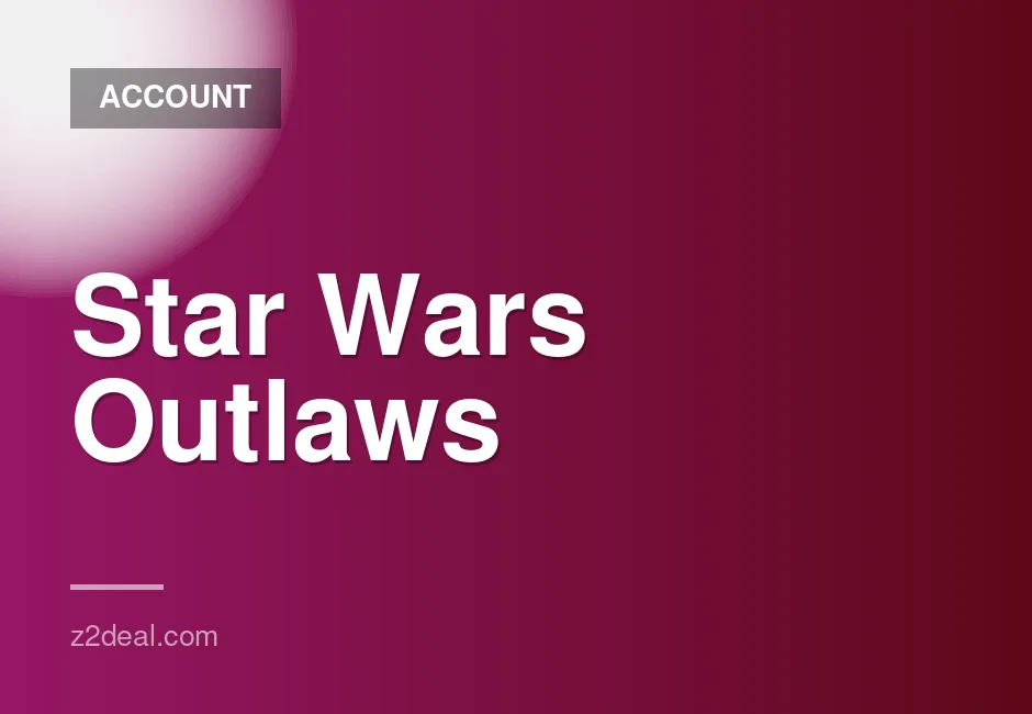 Star Wars Outlaws game account with instant delivery and free game of your choice