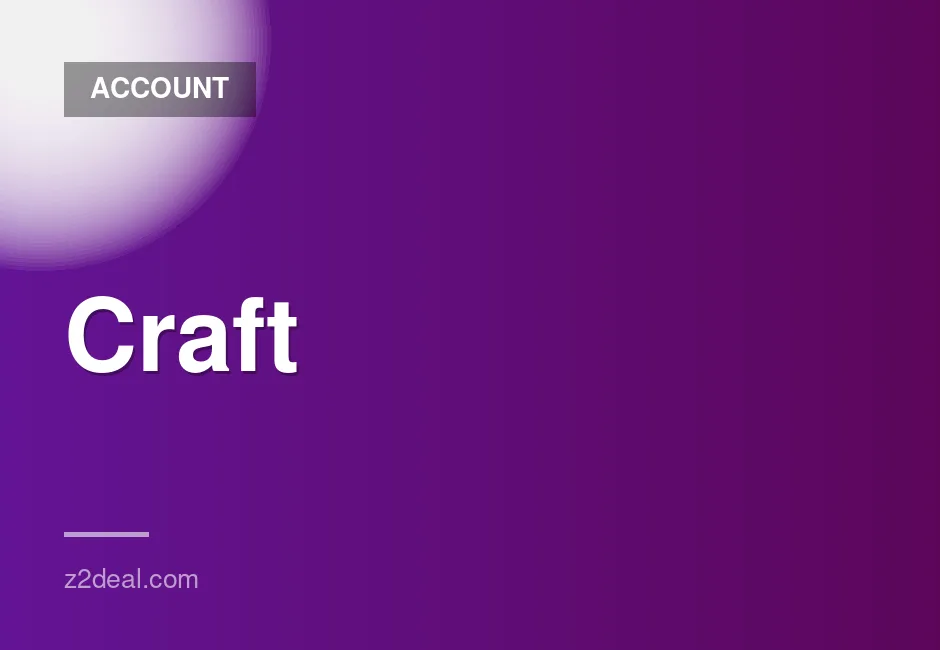 One Year Pro Membership for Craft Game Account with Direct Charge Access
