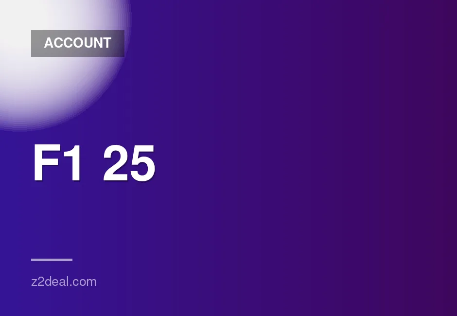 F1 25 Standard Edition Steam Account - Complete Access - Worldwide Availability