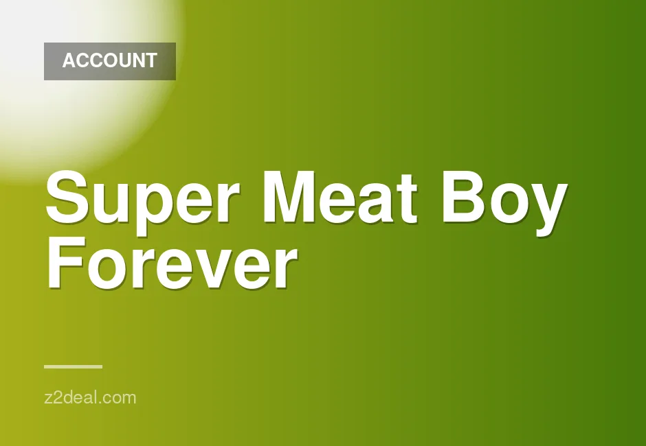 New Steam Account for Super Meat Boy Forever with 0 Hours Played and Fast Delivery