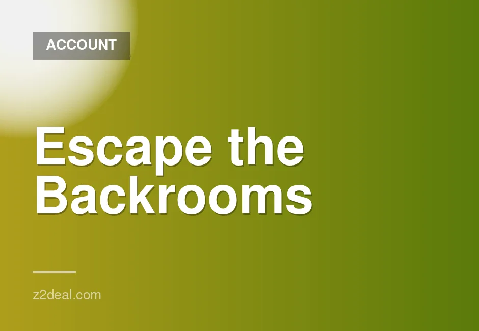 Escape the Backrooms digital game for Nintendo Switch with sub-number