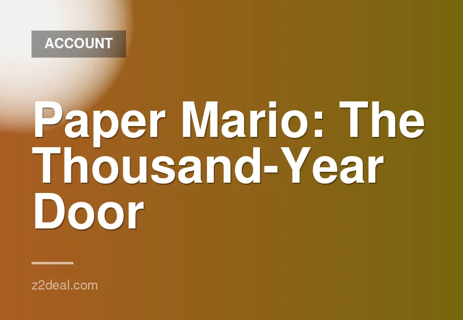 Paper Mario: The Thousand-Year Door digital game for Nintendo Switch