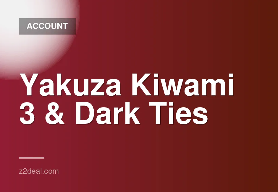 Yakuza Kiwami 3 and Dark Ties Deluxe Edition Steam Account Global Access
