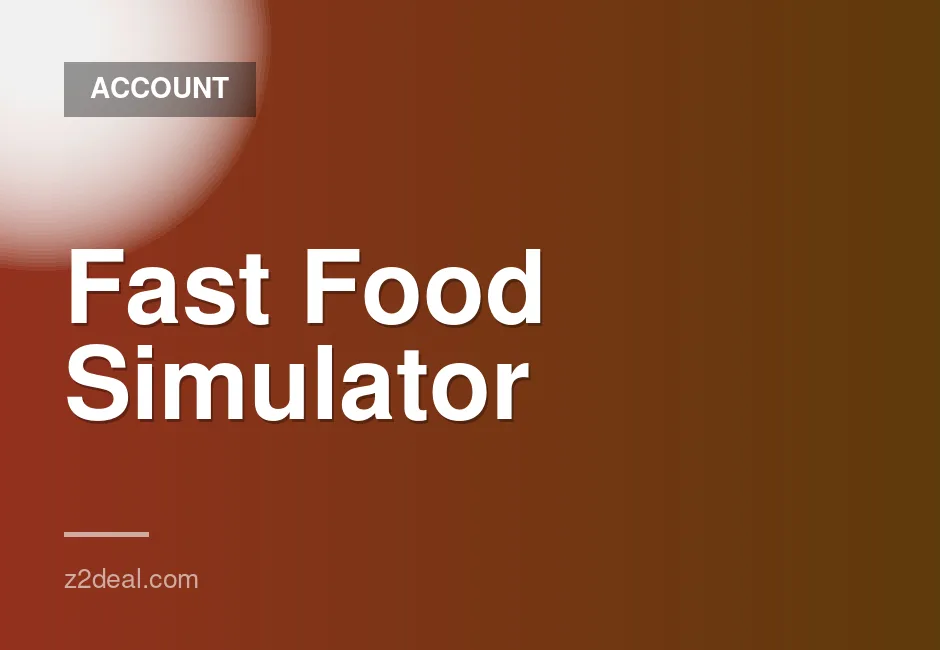 Fast Food Management Game Account for Sale