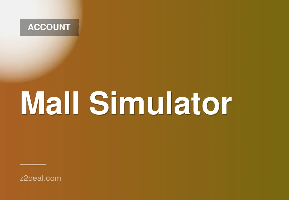 Mall Simulation Game Account for Sale - Secure buyer protection Marketplace