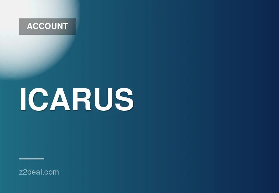 New Steam Account for Icarus with No Playtime, Data Changeable, Quick Delivery