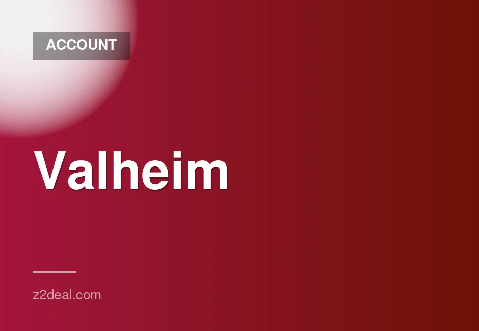 Valheim Steam Account with Zero Playtime, Data Change Available, Quick Delivery