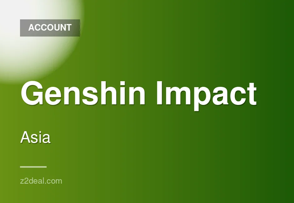 Genshin Impact account level 20-30 for Asia region