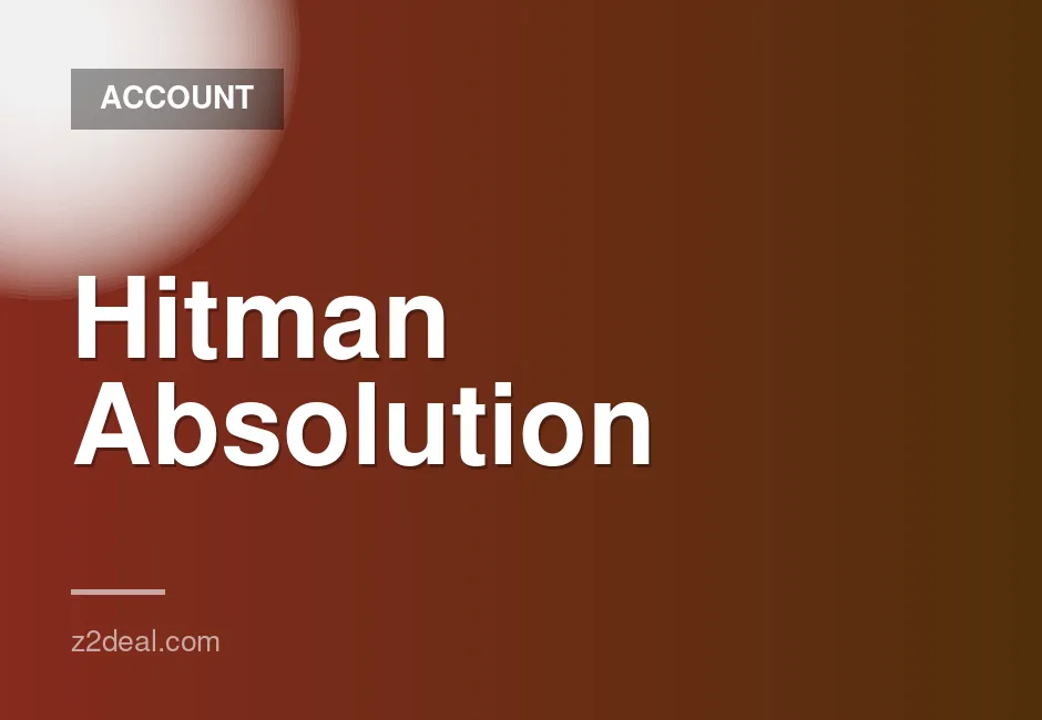 New Steam Account for Hitman Absolution - 0 Hours Played, Data Changeable, Quick Delivery