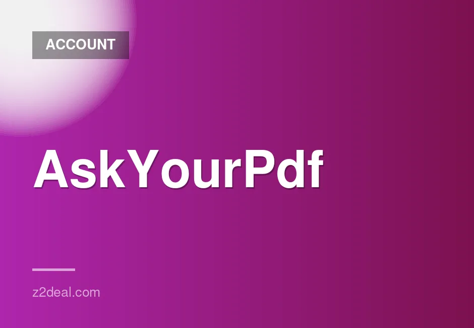 Pro Plan Shared Account for AskYourPdf - 2 Months with Warranty
