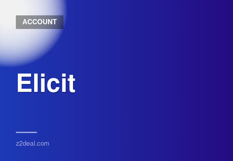 Elicit Plus Plan for $12 | 1 Month Personal Account with Full Warranty
