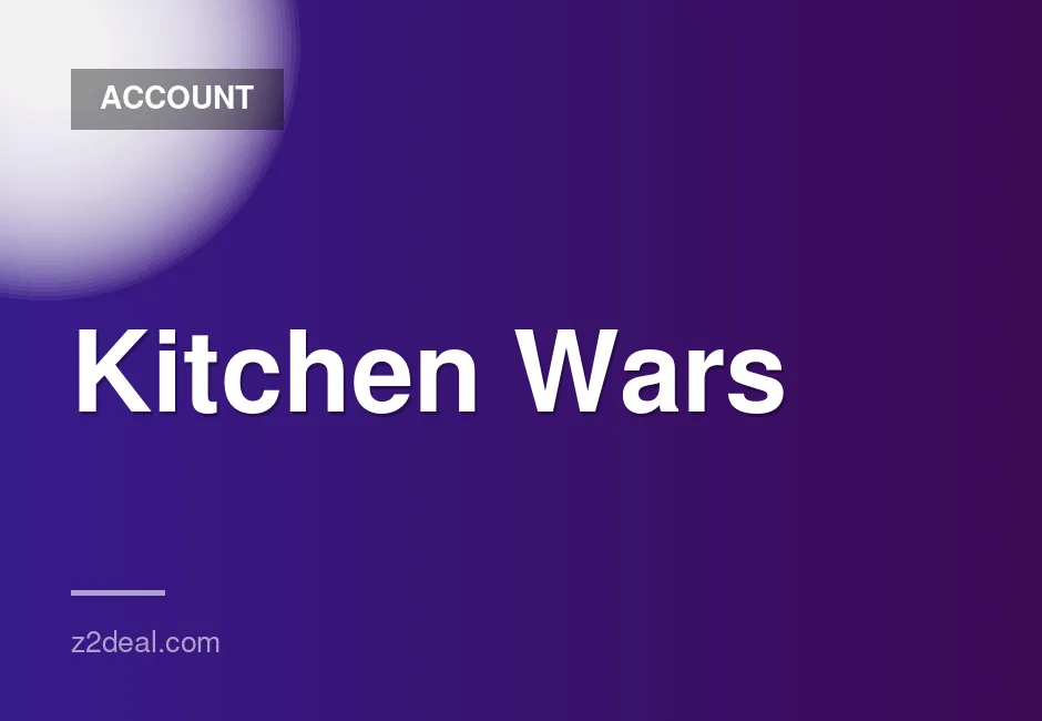 New Steam Account for Kitchen Wars - No Play Time, Data Changeable, Quick Delivery