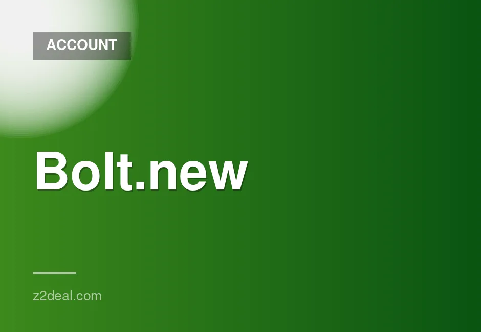 One Month Pro Account with 10 Million Tokens for Bolt.new