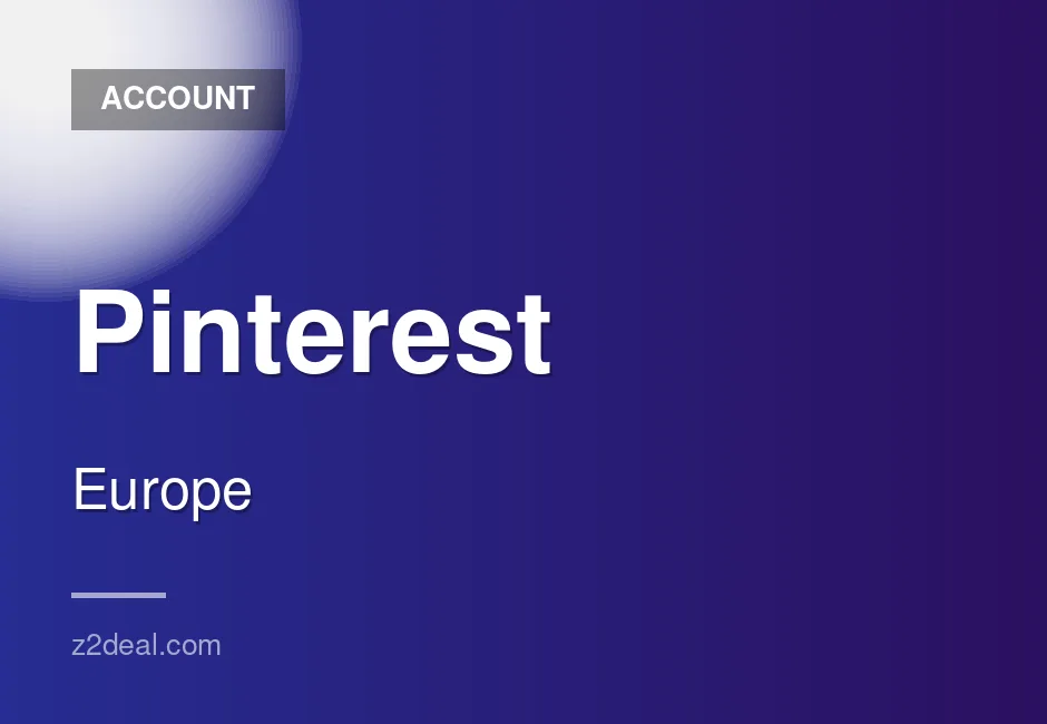 Quality Pinterest Account - Email Included - Europe Registered - Fast and Secure Delivery