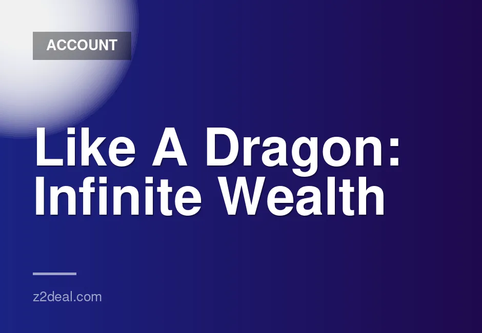 PS5 K1 Account for Like A Dragon: Infinite Wealth Standard Edition Digital Game