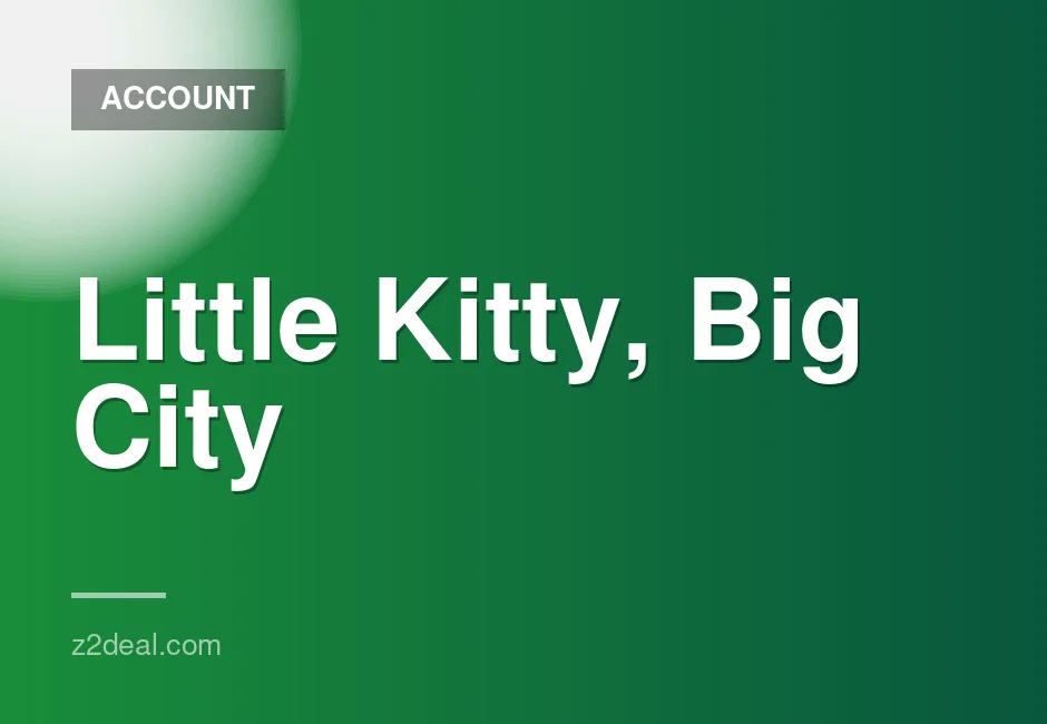 New Steam Account for Little Kitty, Big City with 0 hours played and quick delivery