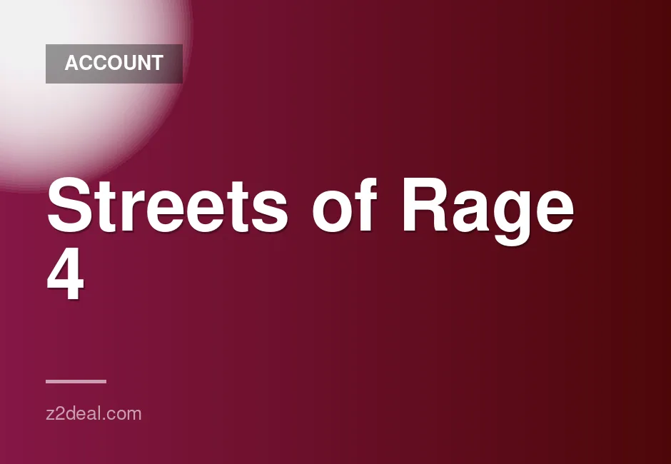 Streets of Rage 4 for Xbox One and Series X|S with DLC, Full Access and Original Email