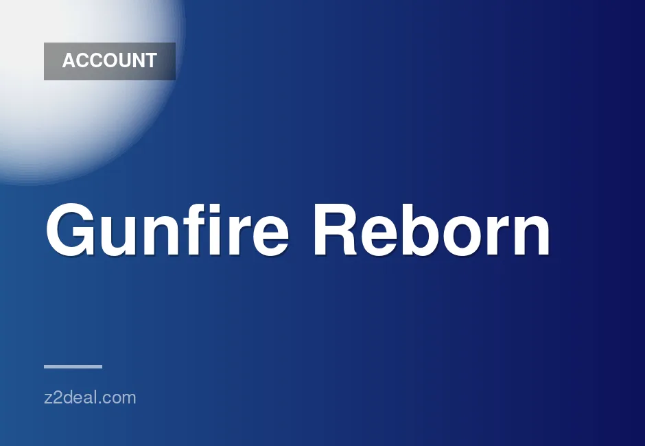 New Steam Account for Gunfire Reborn with Zero Playtime and Data Change Option, Quick Delivery