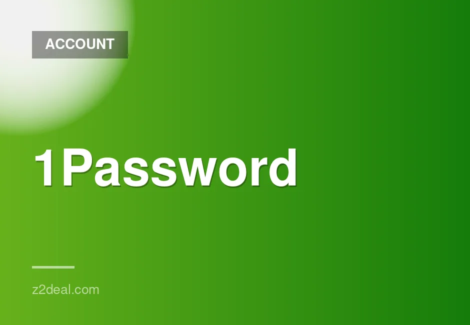 1Password Individual Subscription for 6 Months - Global Access with 6 Months Free