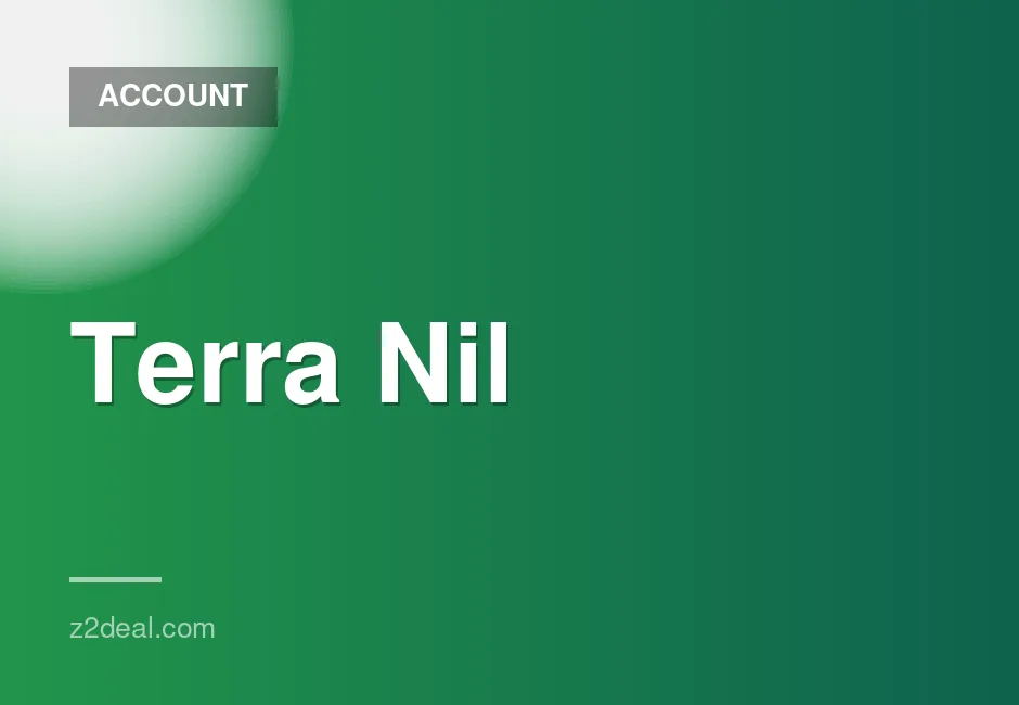 New Steam Account for Terra Nil with 0 Hours Played, Data Change Available, Quick Delivery