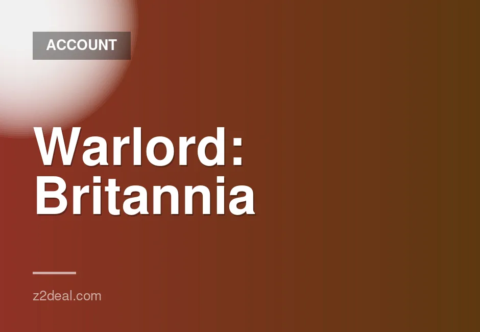 New Steam Account for Warlord: Britannia with Zero Playtime and Fast Delivery
