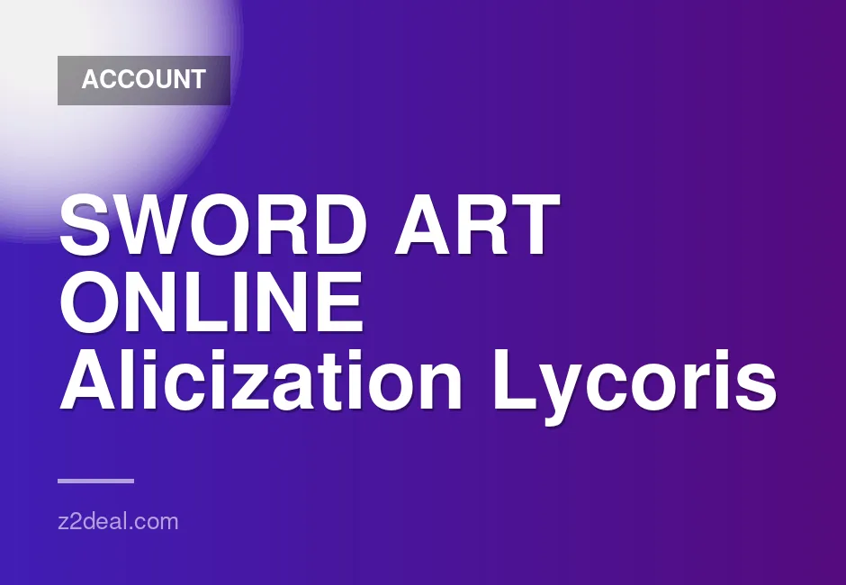 New Steam Account for Sword Art Online Alicization Lycoris - 0 Hours Played, Data Changeable, Fast Delivery