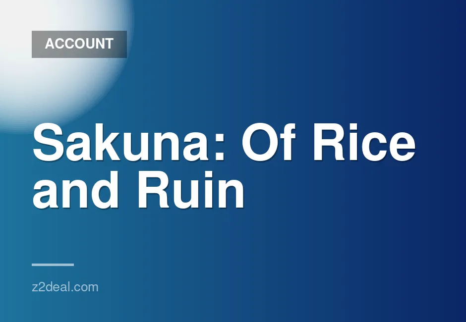 New Steam Account for Sakuna: Of Rice and Ruin - 0 Hours Played, Data Change Available, Quick Delivery