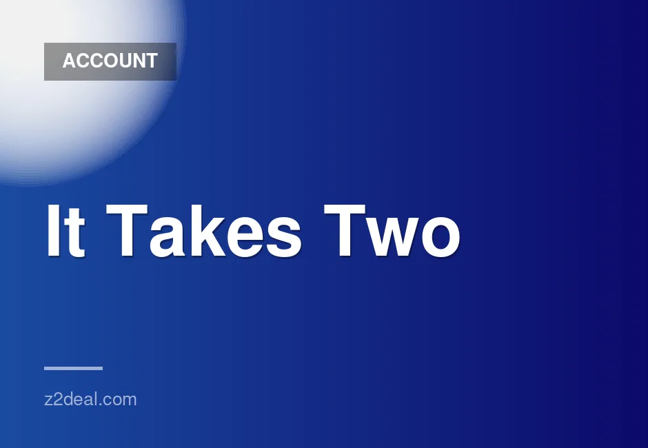 It Takes Two Steam Account with 0 Hours Played and Fast Delivery