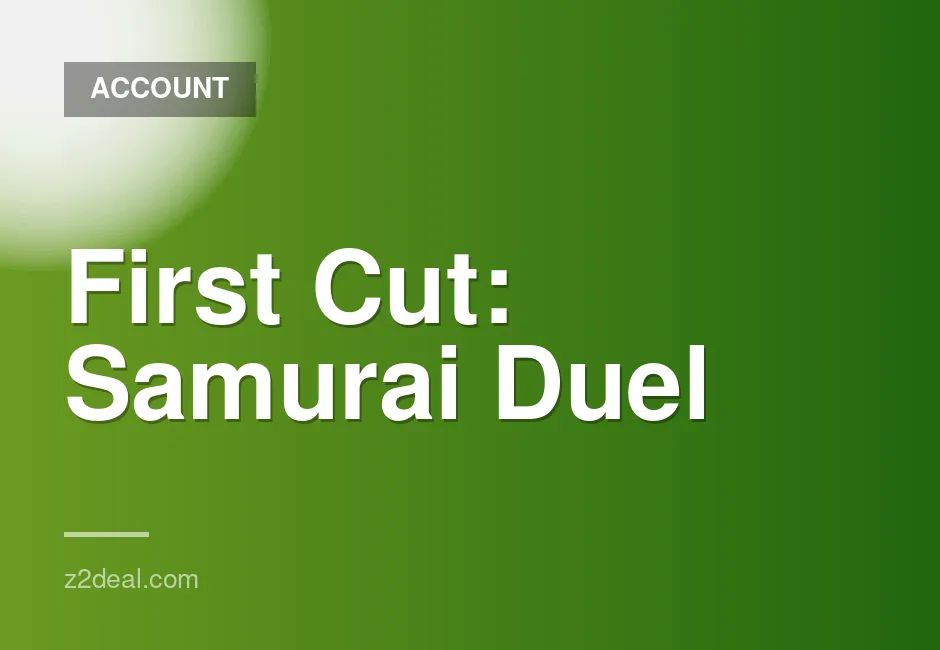 New Steam Account for First Cut: Samurai Duel with Zero Playtime and Quick Data Change
