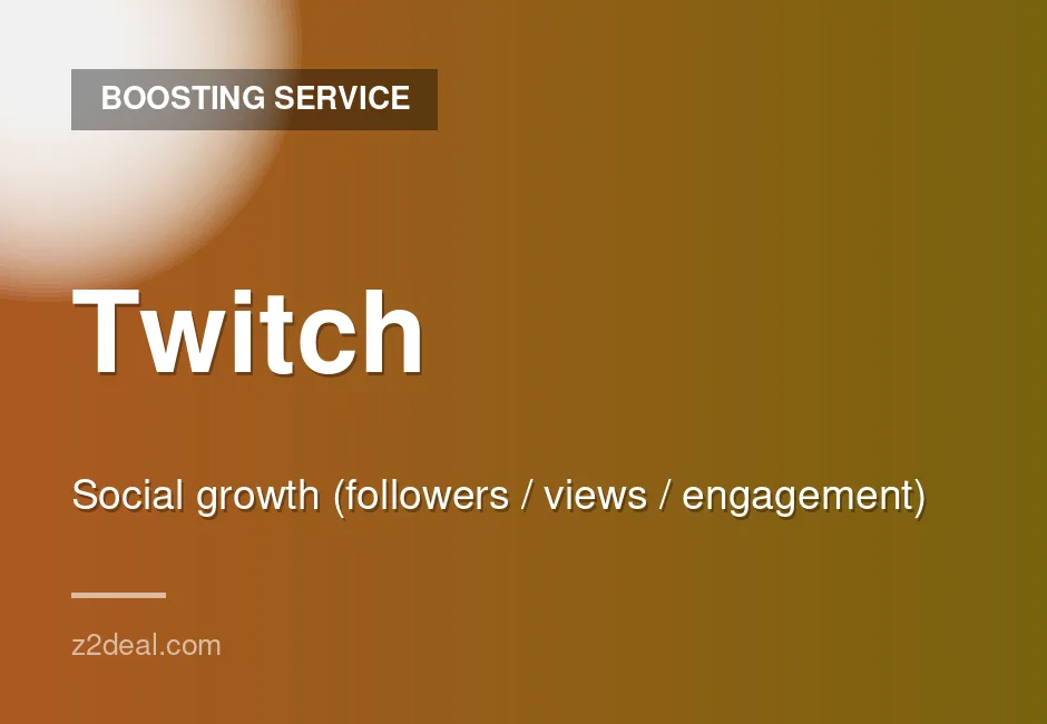 Buy Twitch Growth Service | No Password Needed | Fast Delivery | Clean Delivery | Delivery Within 1 Hour