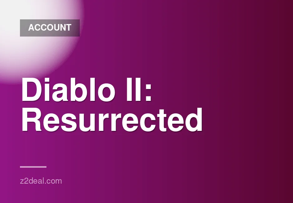 Diablo II Resurrected K1 Account for PS5 - Digital Game Access