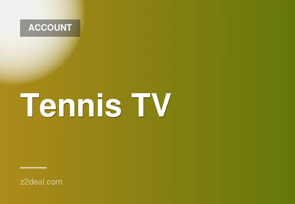 Tennis TV Premium Account - 1 Month Access with Warranty and Auto Renewal