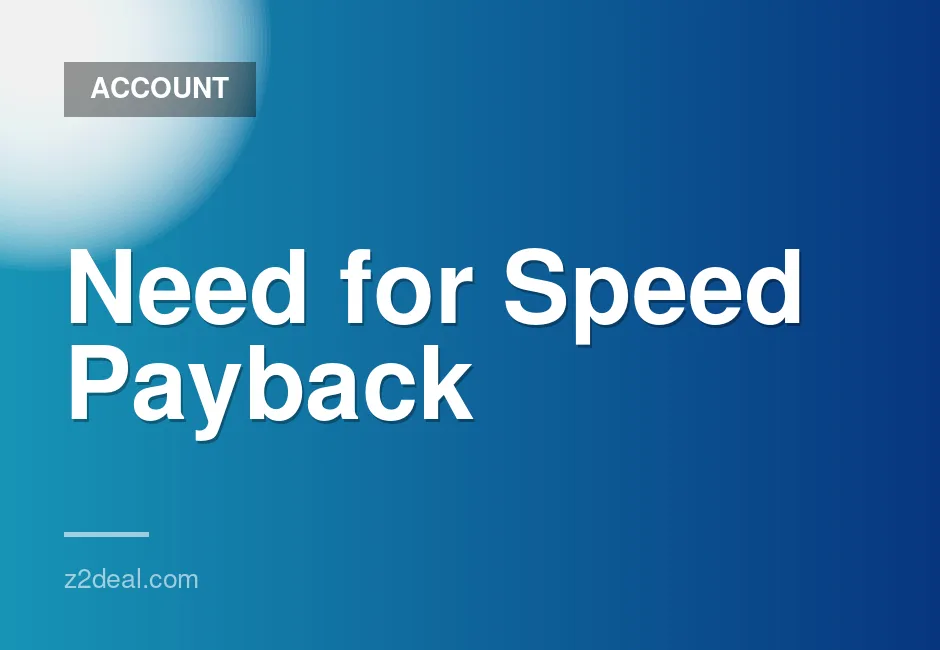 Need for Speed Payback account with full access on Origin