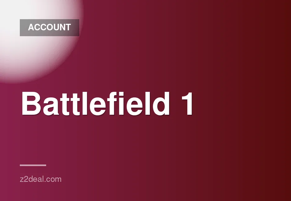 Battlefield 1 Steam Account with Full Access and Mail Change - 0 Hours Played