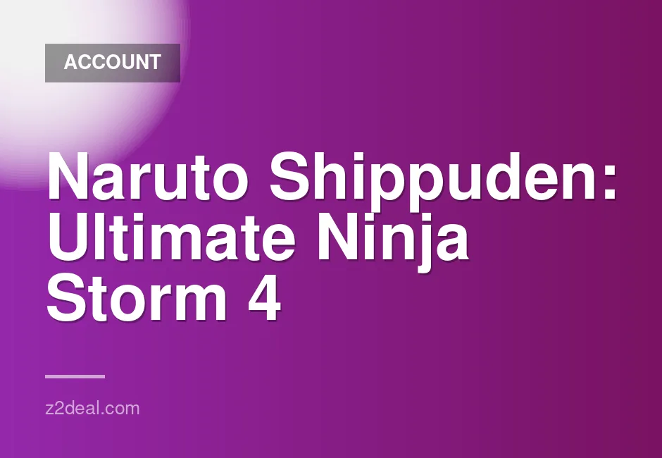 Naruto X Boruto Ultimate Ninja Storm Connections PS4 Account for Sale