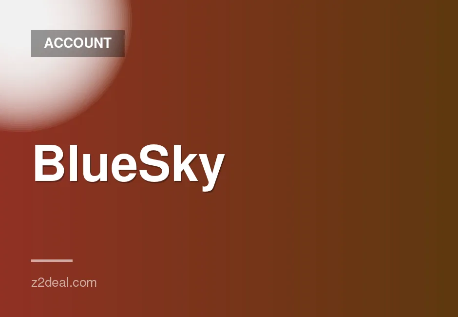 BlueSky account with email confirmation and access included