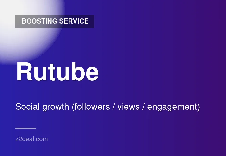 Trusted Rutube 5000 Followers | Real Users | No Password Needed | Careful Handling