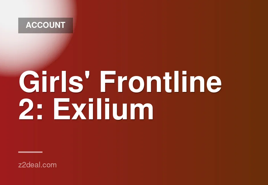 Girls' Frontline 2 account with 4 SSR heroes, 6 SSR weapons, and 6 skins, level 60