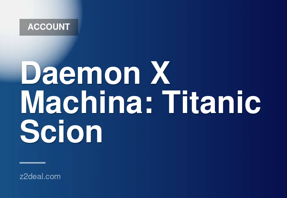 Daemon X Machina Titanic Scion Full Game Account for PS4 and PS5