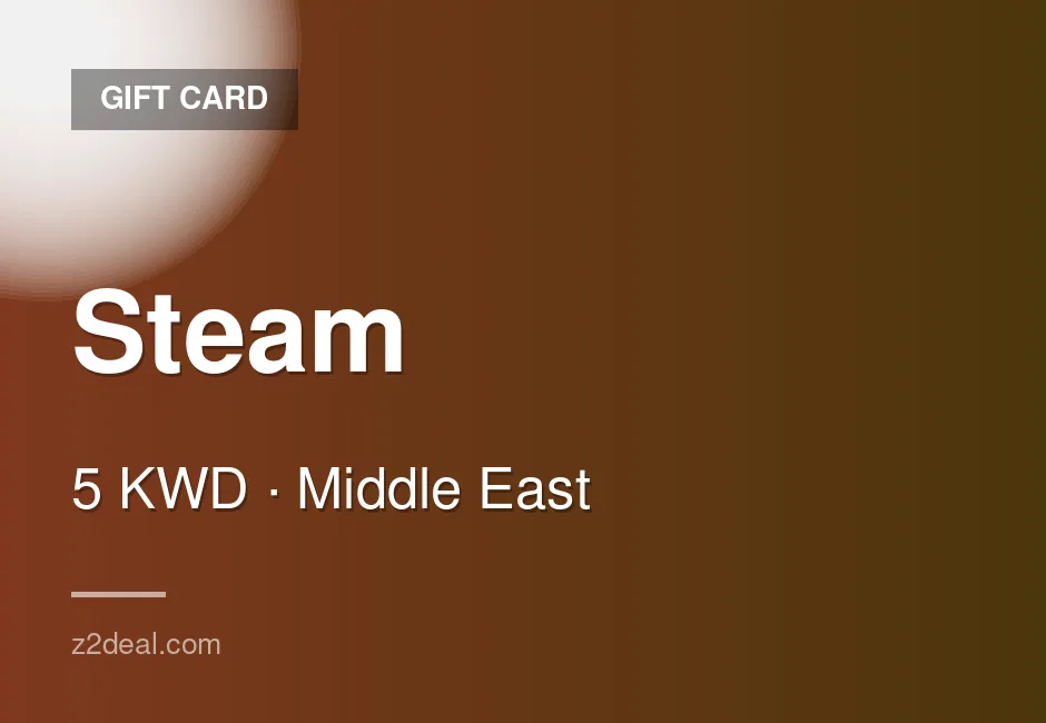 Instant Steam Gift Card | 5 KWD | PC Compatible | Kuwait | Steam | Careful Handling