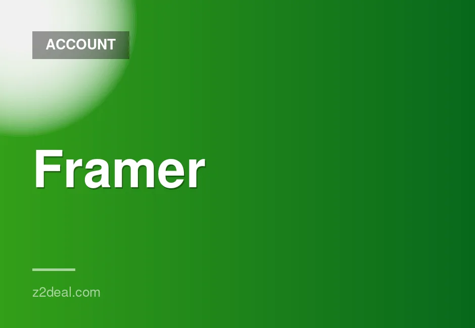 Framer Pro Plan 1 Year Subscription for Private Account