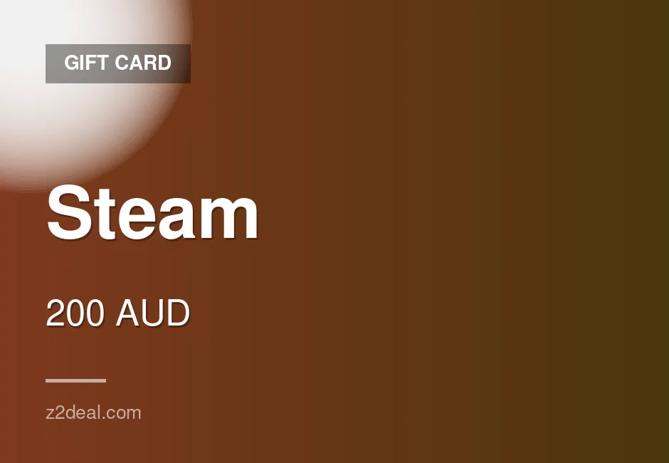 Instant Steam Gift Card | 200 AUD | PC Compatible | Australia | Steam | Delivered With Care