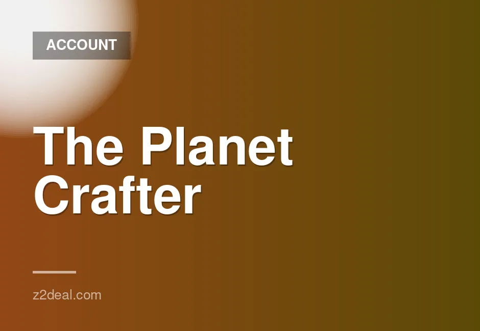 The Planet Crafter Game Accounts for Sale