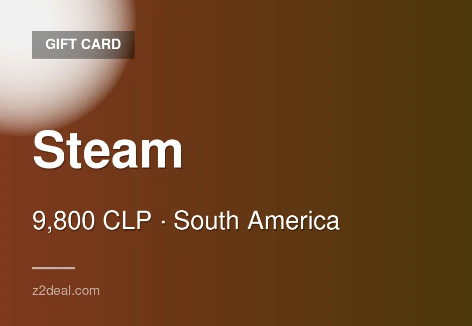 Quick Steam Gift Card - 9,800 CLP - Wallet Top-Up - PC Compatible - Chile - Order With Confidence