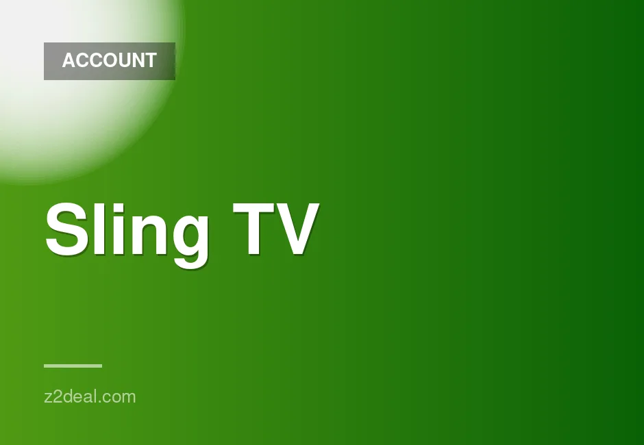 Sling TV Orange and Blue monthly subscription with 3-month warranty for shared use