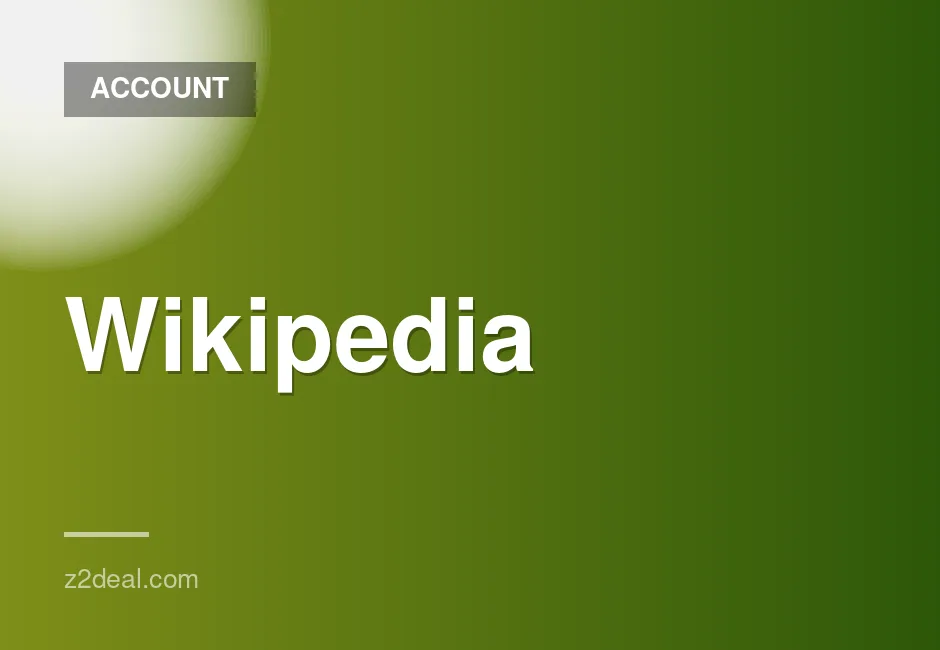 US Wikipedia account for agent registration available in buyer-protected marketplace