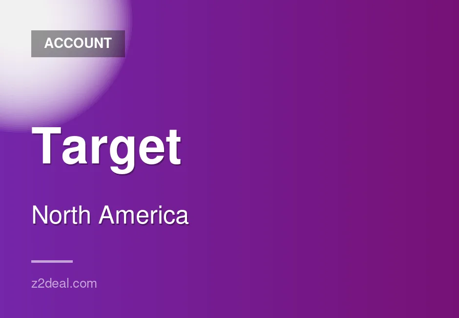 Affordable Target Account with No Order History - Instant Access