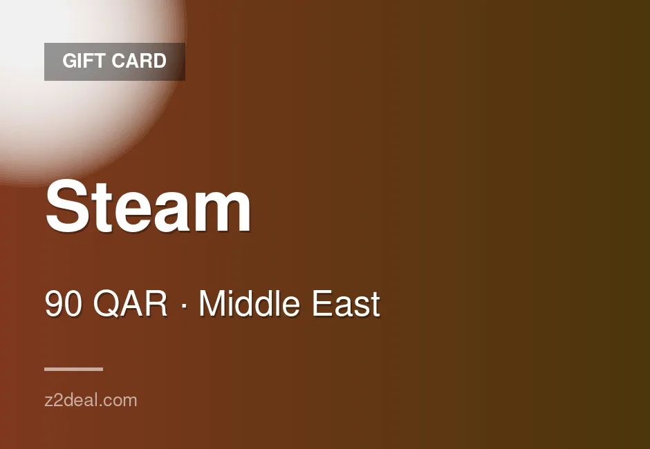 Quick Steam Gift Card - 90 QAR - Wallet Top-Up - PC Compatible - Qatar - Order With Confidence